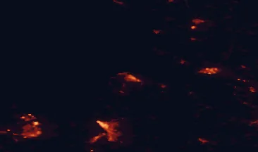 Satellite night-light map of the 50 km around Cuxhaven, with Bremerhaven, Wilhelmshaven and Nordenham marked