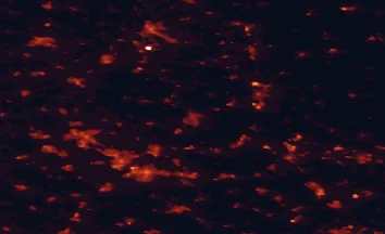 Satellite night-light map of the 50 km around Nordhorn, with Enschede, Hengelo and Rheine marked