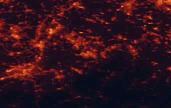 Satellite night-light map of the 50 km around Aachen, with Mönchengladbach, Liège and Heerlen marked