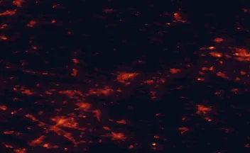 Satellite night-light map of the 50 km around Minden, with Bielefeld, Bad Oeynhausen and Porta Westfalica marked
