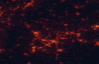 Satellite night-light map of the 50 km around Eiweiler, with Saarbrücken, Neunkirchen and Völklingen marked