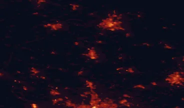 Satellite night-light map of the 50 km around Neumünster, with Kiel, Lübeck and Norderstedt marked