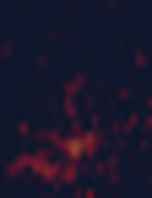NASA satellite night-lights map of Luxembourg with every place marked