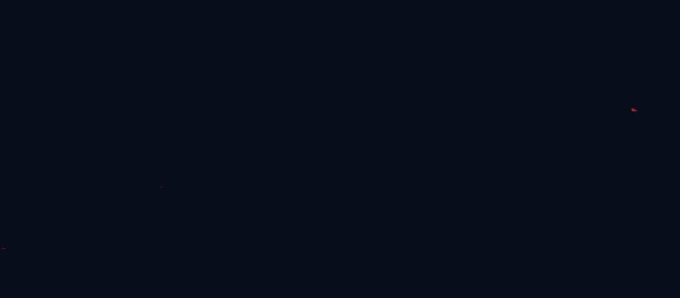 Satellite night-light map around Skaftafell