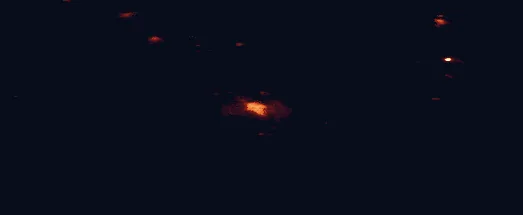 Satellite night-light map around Akureyri