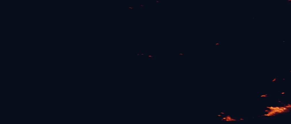 Satellite night-light map of the 100 km around Snæfellsjökull National Park, with Reykjavík, Kópavogur and Hafnarfjörður marked