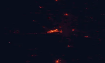 Satellite night-light map of the 50 km around Galway, with Oranmore, Tuam and Athenry marked