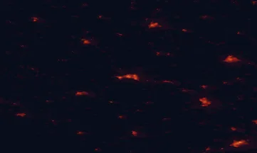 Satellite night-light map of the 50 km around Athlone, with An Muileann gCearr, Tullamore and Portlaoise marked