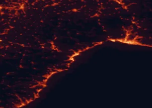 Satellite night-light map of the 50 km around Savona, with Genoa, Albisola Superiore and Imperia marked