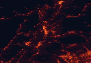 Satellite night-light map of the 50 km around Trento, with Bolzano, Rovereto and Schio marked