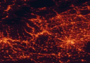 Satellite night-light map of the 50 km around Vicenza, with Padua, Verona and Schio marked