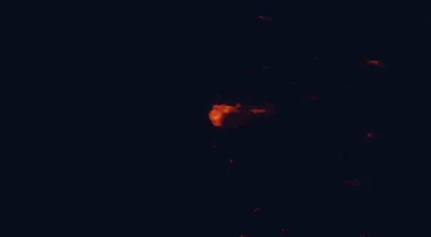 Satellite night-light map of the 50 km around Liepāja, with Grobiņa, Aizpute and Nīca marked