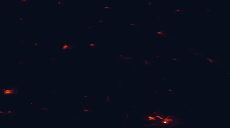Satellite night-light map of the 100 km around Istra Hills Nature Park, with Novopolotsk, Polotsk and Daugavpils marked