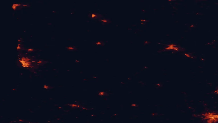 Satellite night-light map of the 100 km around Varniai Regional Park, with Kaunas, Klaipėda and Šiauliai marked