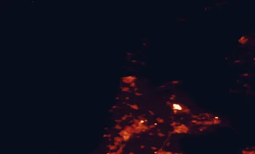 Satellite night-light map of the 50 km around Den Helder, with Alkmaar, Hoorn and Heerhugowaard marked