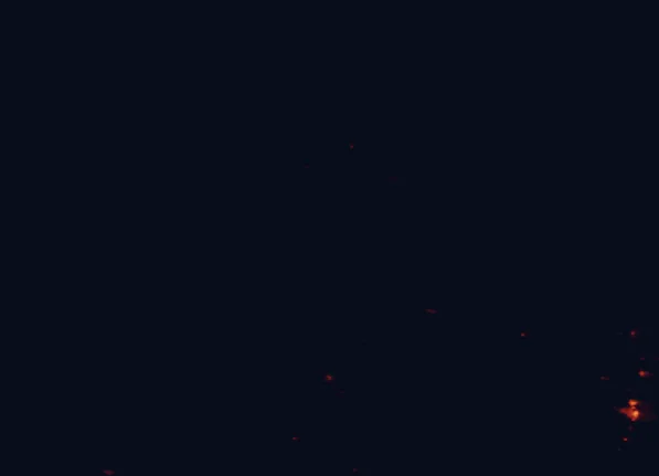 Satellite night-light map around Aoraki / Mount Cook National Park
