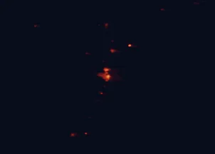 Satellite night-light map of the 50 km around Timaru, with Temuka and Waimate marked