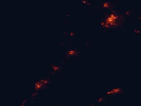 Satellite night-light map of the 50 km around Levin, with Palmerston North, Paraparaumu and Masterton marked