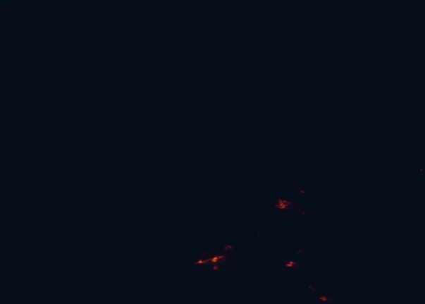 Satellite night-light map of the 100 km around Mount Aspiring National Park, with Wanaka and Queenstown marked