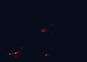 Satellite night-light map of the 50 km around Wanaka, with Queenstown, Cromwell and Jack's Point marked