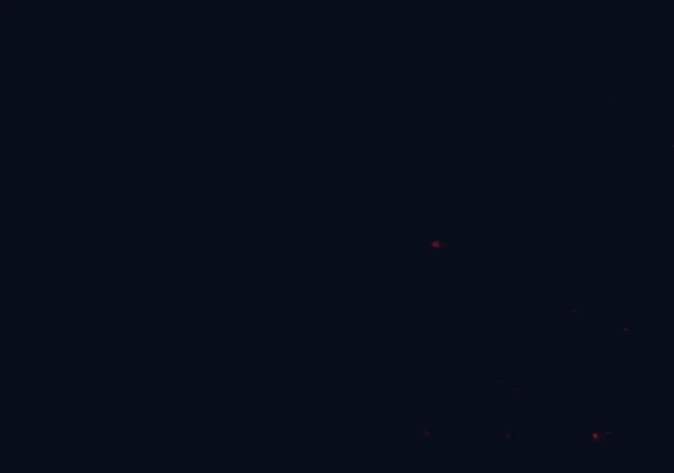 Satellite night-light map around Fiordland National Park