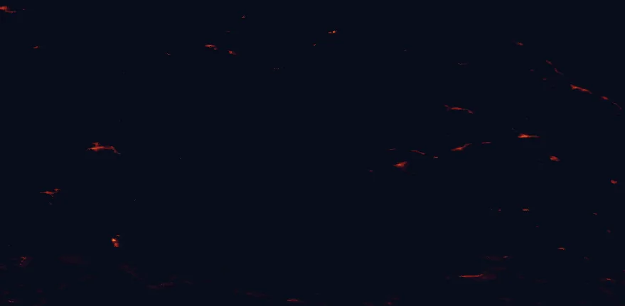 Satellite night-light map around Hallingskarvet National Park