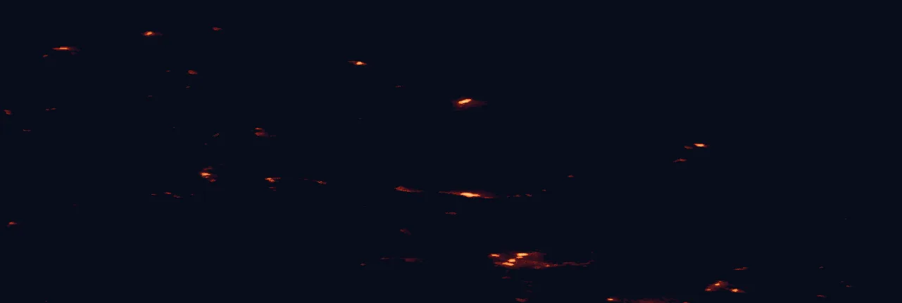 Satellite night-light map around Varangerhalvøya National Park