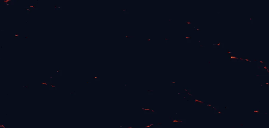 Satellite night-light map around Jotunheimen National Park