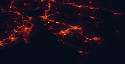 Satellite night-light map of the 50 km around Fredrikstad, with Sarpsborg, Tønsberg and Moss marked