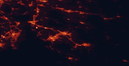 Satellite night-light map of the 50 km around Sarpsborg, with Fredrikstad, Moss and Tønsberg marked