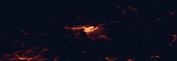 Satellite night-light map of the 50 km around Tromsø, with Lenvik and Finnsnes marked