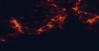 Satellite night-light map of the 50 km around Sandefjord, with Tønsberg, Fredrikstad and Skien marked