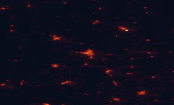 Satellite night-light map of the 50 km around Piła, with Wałcz, Chodzież and Trzcianka marked