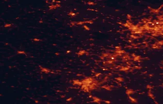 Satellite night-light map of the 50 km around Racibórz, with Ostrava, Rybnik and Gliwice marked