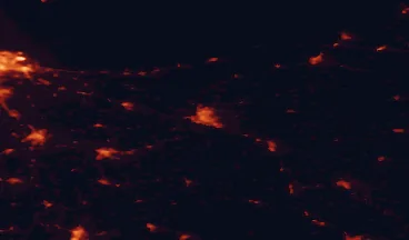 Satellite night-light map of the 50 km around Elbląg, with Tczew, Malbork and Pasłęk marked