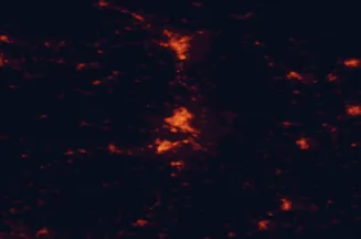 Satellite night-light map of the 50 km around Košice, with Prešov, Trebišov and Vranov nad Topľou marked