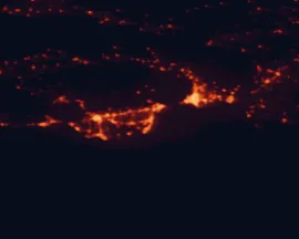 Satellite night-light map of the 50 km around Roquetas de Mar, with Almería, El Ejido and Vícar marked