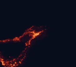 Satellite night-light map of the 50 km around Santa Cruz de Tenerife, with La Laguna, Arona and La Orotava marked
