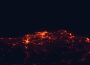 Satellite night-light map of the 50 km around Santander, with Torrelavega, Camargo and El Astillero marked