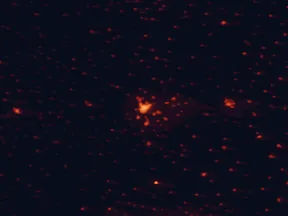 Satellite night-light map of the 50 km around Zamora, with Toro and Miranda do Douro marked