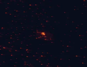 Satellite night-light map around Cuenca