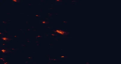 Satellite night-light map of the 50 km around Västervik, with Vimmerby and Hultsfred marked