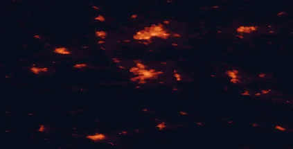 Satellite night-light map of the 50 km around Eskilstuna, with Västerås, Torshälla and Katrineholm marked