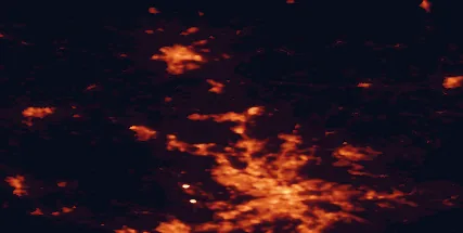 Satellite night-light map of the 50 km around Märsta, with Stockholm, Uppsala and Sollentuna marked