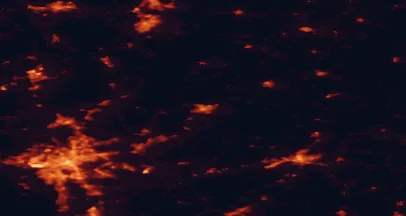Satellite night-light map of the 50 km around Alingsås, with Gothenburg, Borås and Mölndal marked