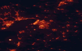 Satellite night-light map of the 50 km around Bristol, with Cardiff, Newport and Bath marked