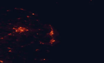 Satellite night-light map of the 50 km around Great Yarmouth, with Norwich, Lowestoft and Bradwell marked