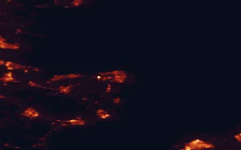 Satellite night-light map of the 50 km around Saint Peters, with Canterbury, Folkestone and Deal marked