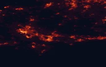 Satellite night-light map of the 50 km around Waterlooville, with Portsmouth, Southampton and Gosport marked