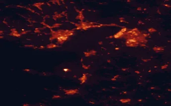 Satellite night-light map of the 50 km around Weston-super-Mare, with Bristol, Cardiff and Newport marked